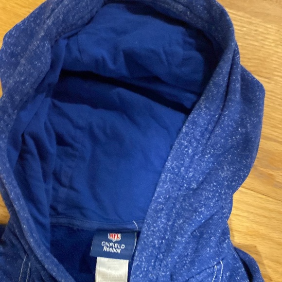 Reebok NFL New York Giants football zip up hoodie sweatshirt unisex - Picture 7 of 7